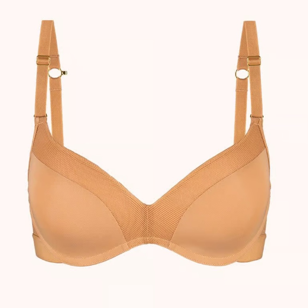 NWT Lively No Wire Pushup Bra in Warm Oak
